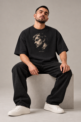 Refuse The Echo Charcoal Premium Oversized T-Shirt 4