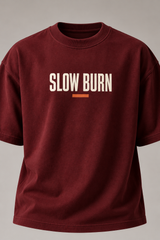 Slow Burn Oxblood Premium Oversized T-Shirt 3