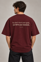 Standards Oxblood Premium Oversized T-Shirt 2