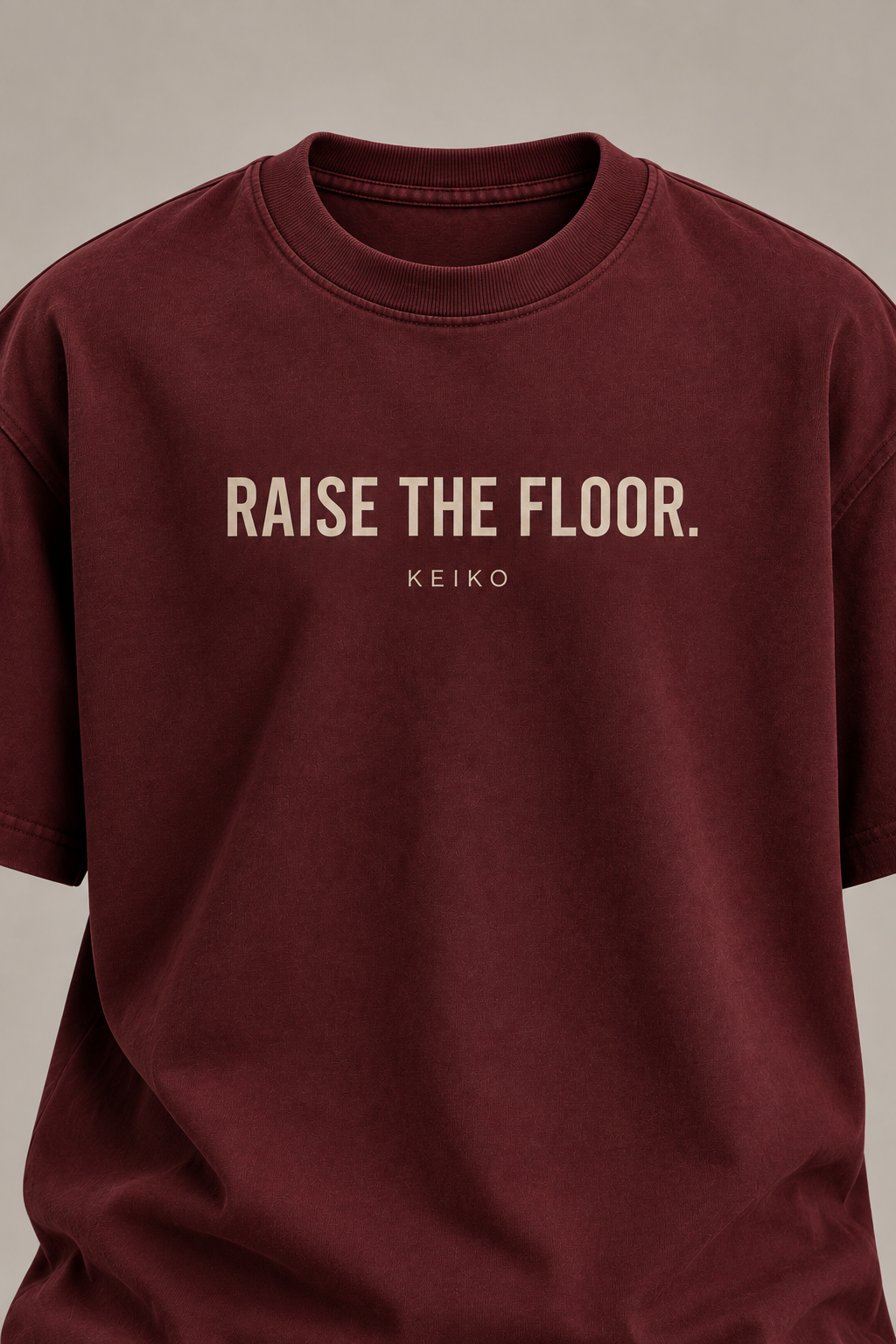 Standards Oxblood Premium Oversized T-Shirt