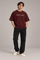 Standards Oxblood Premium Oversized T-Shirt 4