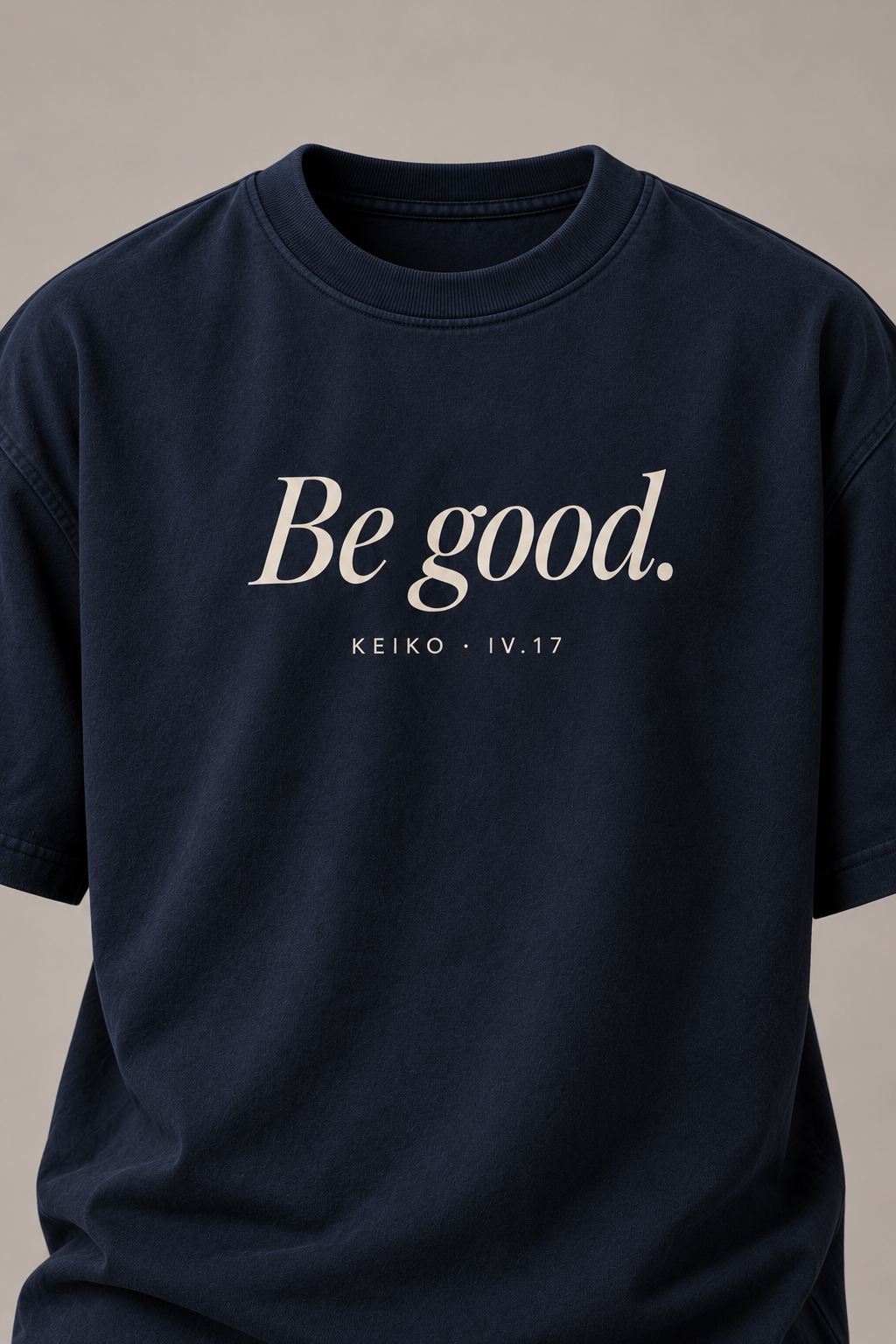 The Witness Ink Navy Premium Oversized T-Shirt