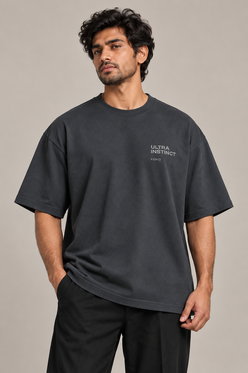 Ultra Instinct Slate Grey Premium Oversized T-Shirt