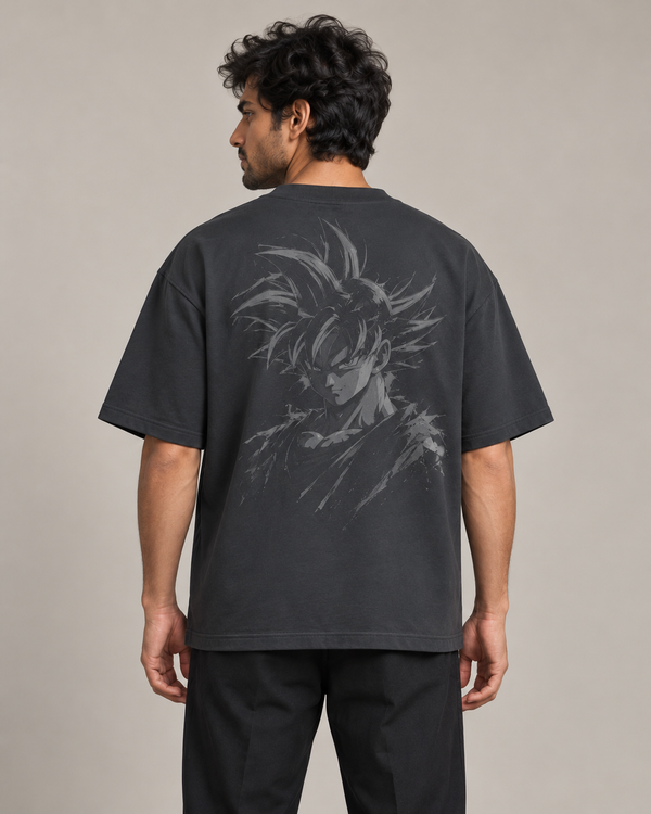 Ultra Instinct Slate Grey Premium Oversized T-Shirt — back