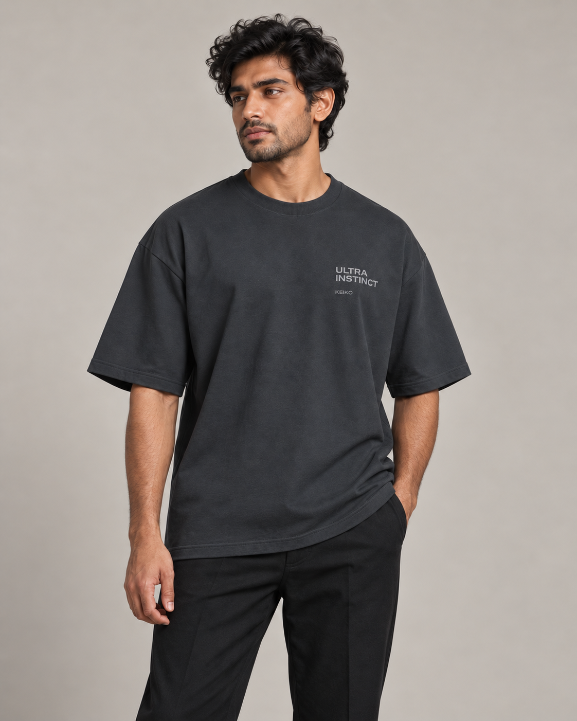 Ultra Instinct Slate Grey Premium Oversized T-Shirt