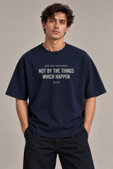 What Happens Ink Navy Premium Oversized T-Shirt 1