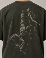 Worthy Dark Olive Premium Oversized T-Shirt 3